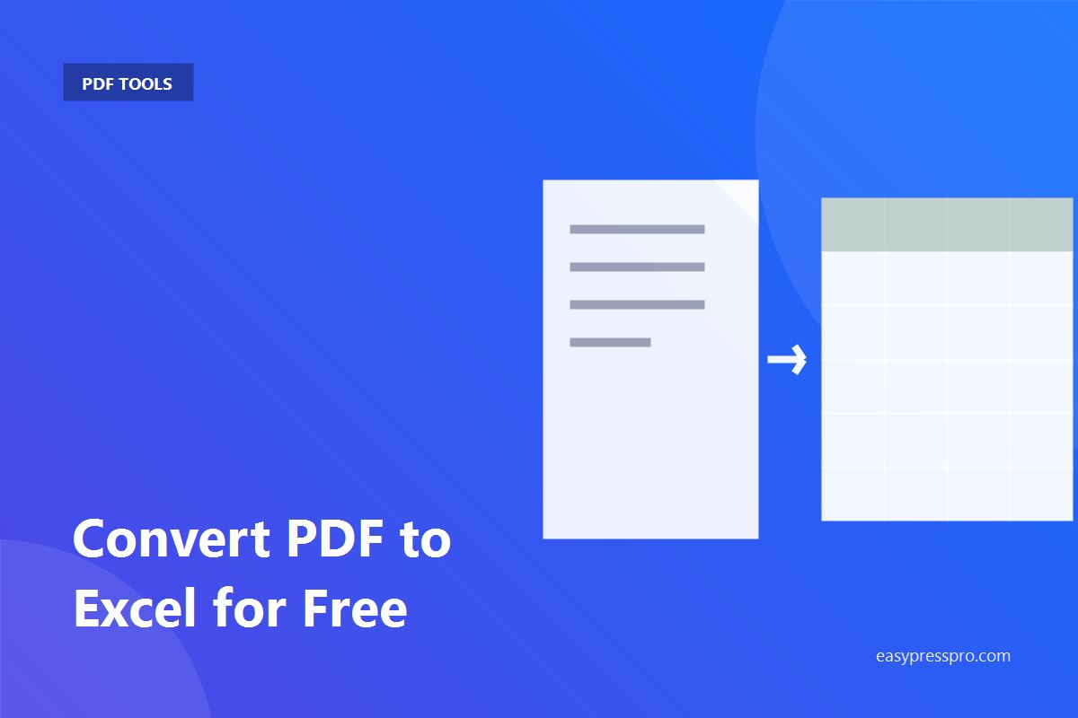 How to convert PDF to Excel online for free